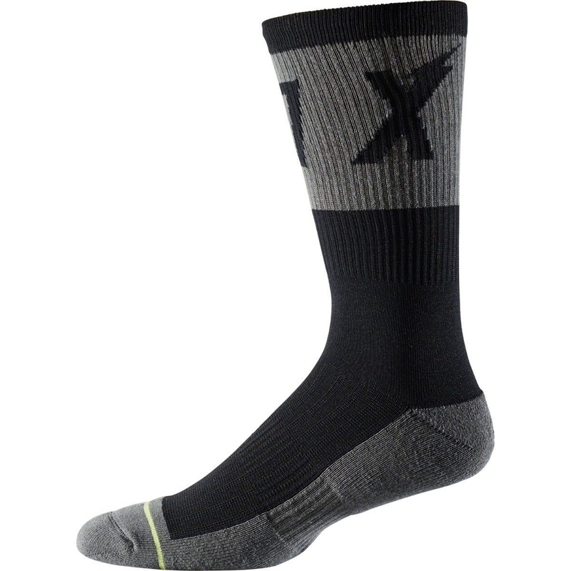 FOX Trail Cushion 8″ Socks Black