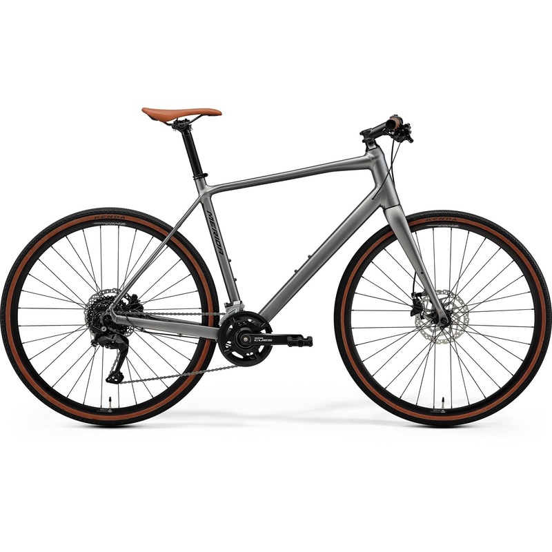 Merida Speeder 100 Flat Bar Road Bike Silk Gunmetal Grey/Black XXS