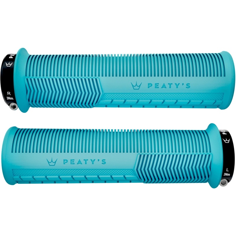 Peatys Monarch Mushroom Grips Thick 130×32-34mm Turquoise