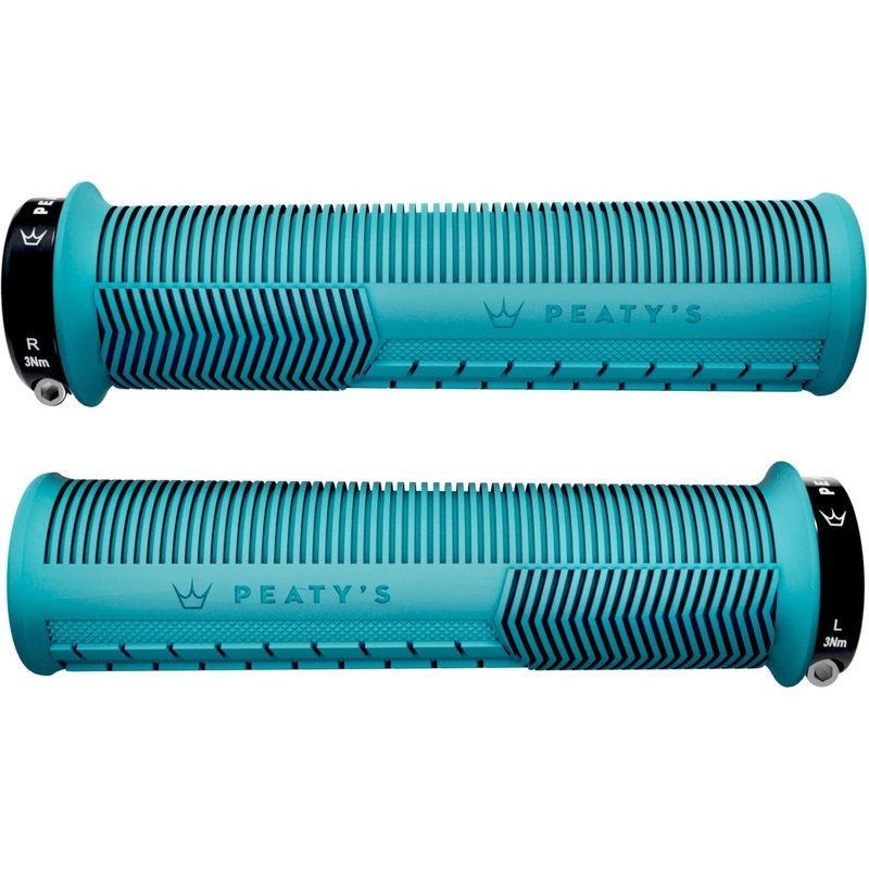 Peatys Monarch Mushroom Grips Thin 130×30-32mm Turquoise