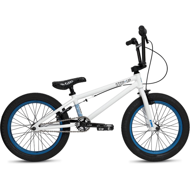 DK Step Up 18” BMX Bike White/Blue