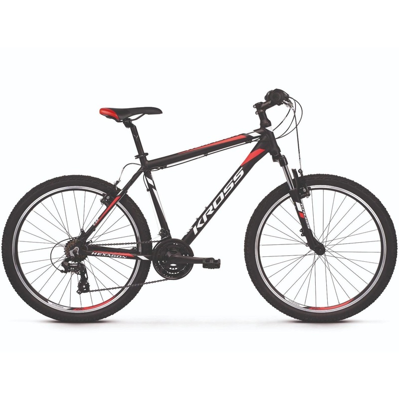 Kross Hexagon 1.0 26 Mountain Bike Black/White/Red