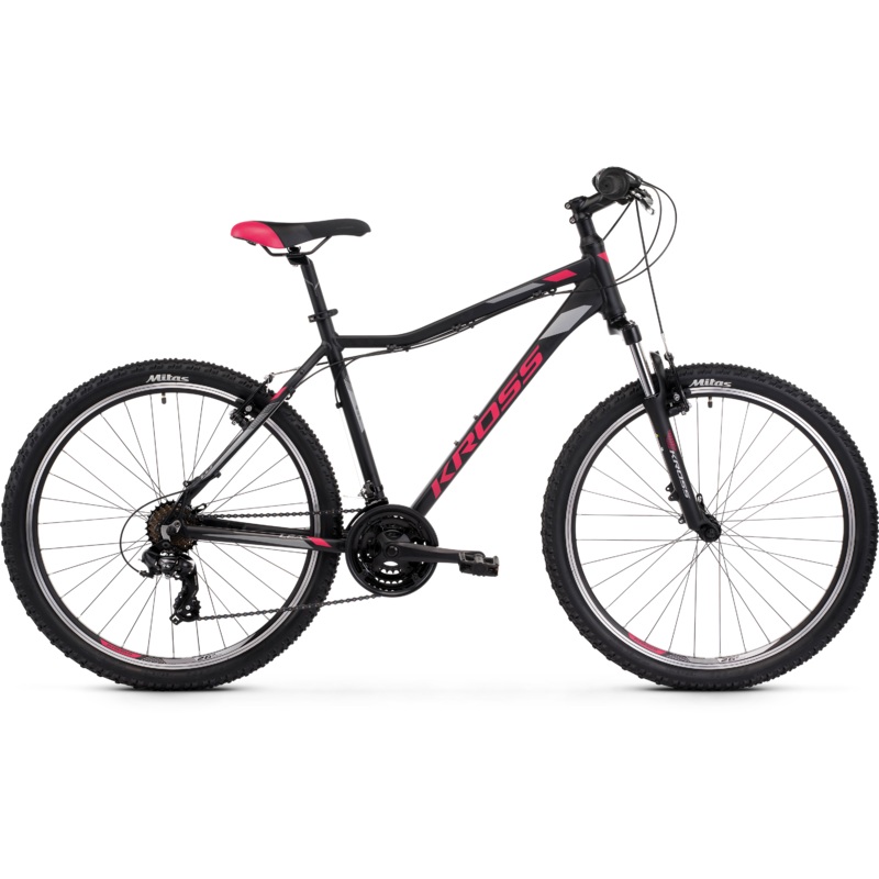 Kross Lea 1.0 26 Mountain Bike Blk/Raspberry/Graphite