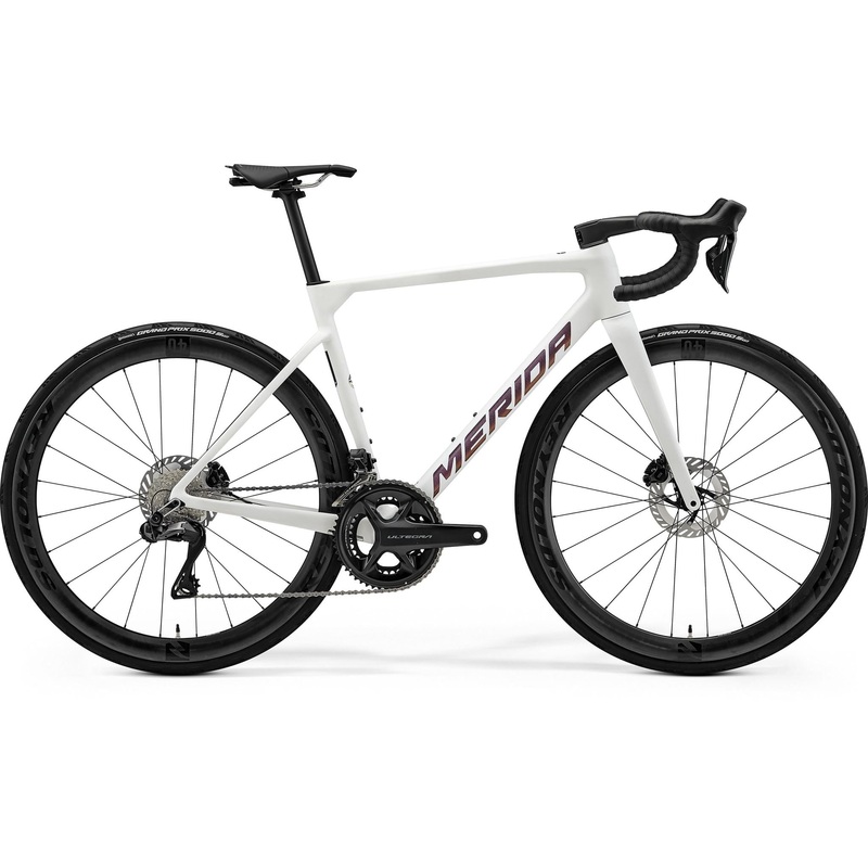 Merida Scultura 8000 Road Race Bike Matt White/Rainbow Purple XXXS