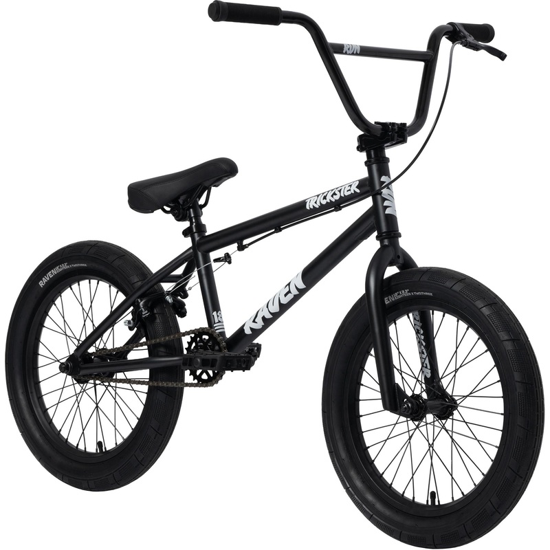 Raven Trickster 18” BMX Bike Midnight Matte