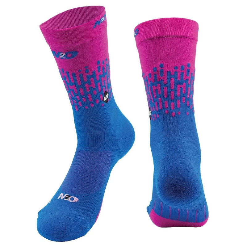 M2O Endurance Rivet Socks Blue/Pink L/XL
