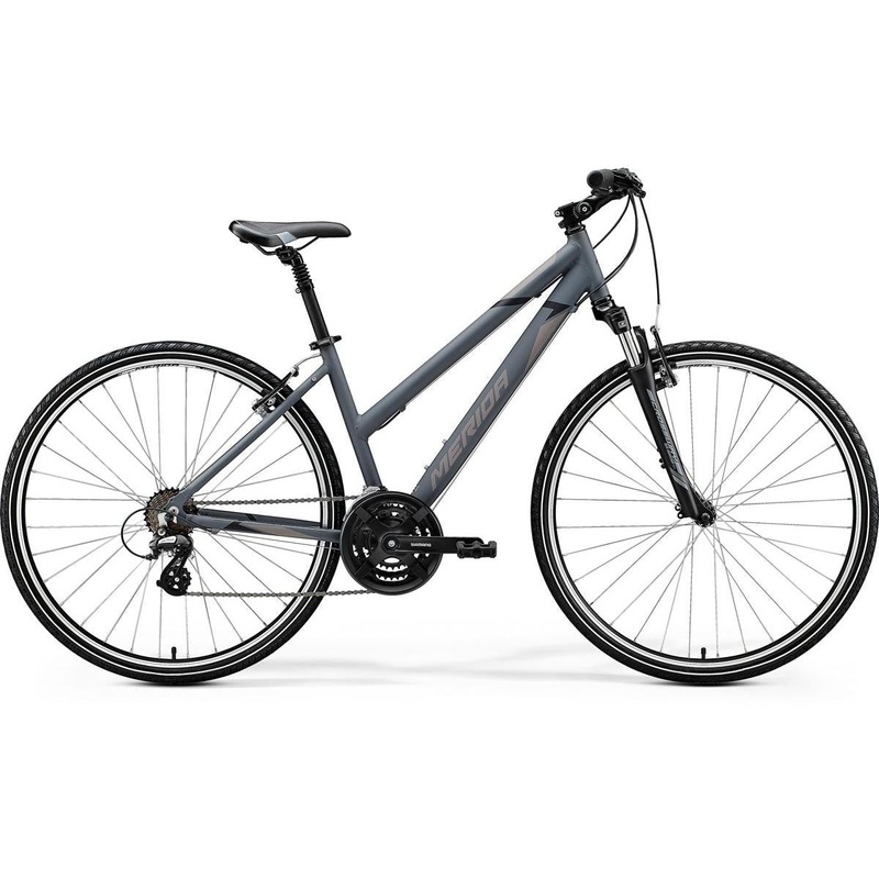 Merida Crossway 10V Women’s Hybrid Bike Matt Dark Grey/ Black/Grey (2020)