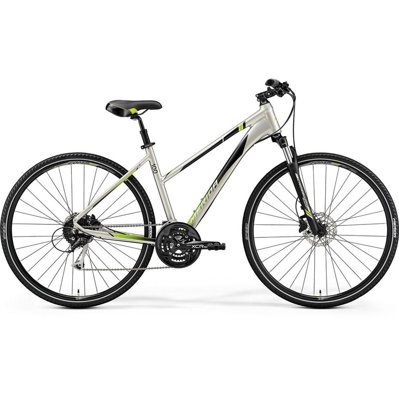 Merida Crossway 100 Women’s Hybrid Bike Silk Titan Green (2019)