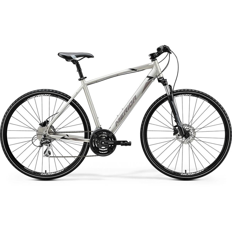 Merida Crossway 20D Hybrid Bike Silk Titan/Black/Grey (2020)