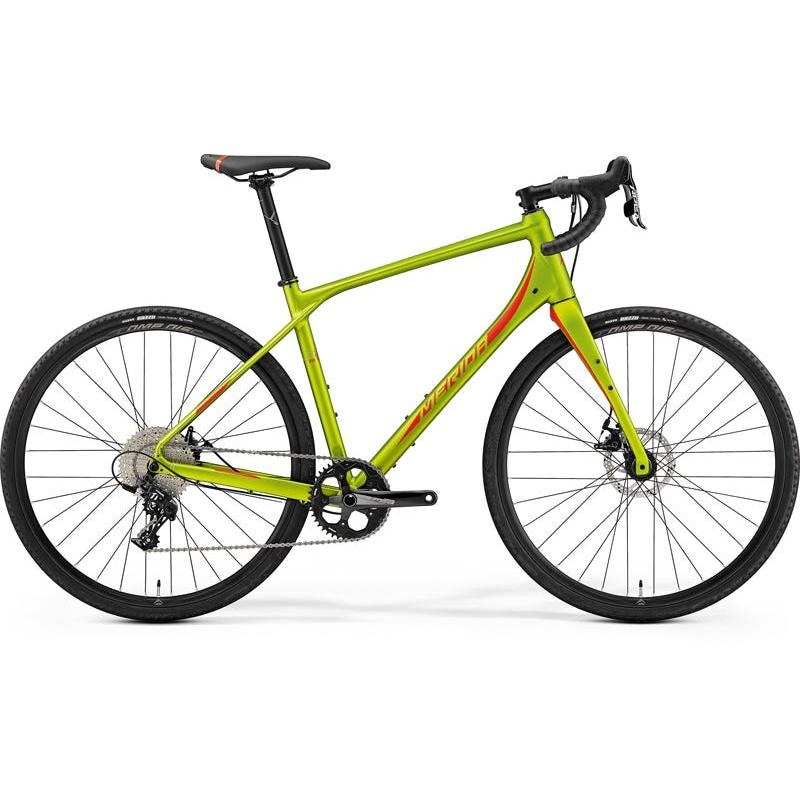 Merida Silex 300 Adventure Road Bike Matt Olive/Red (2019)