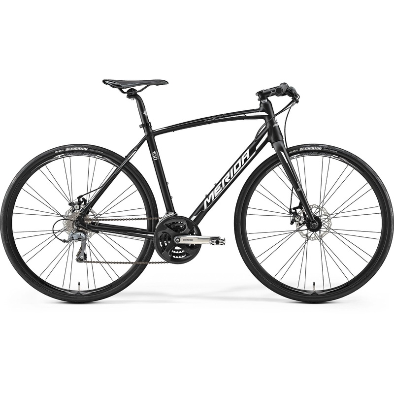 Merida Speeder 100 Flat Bar Road Bike Black/White (2017)