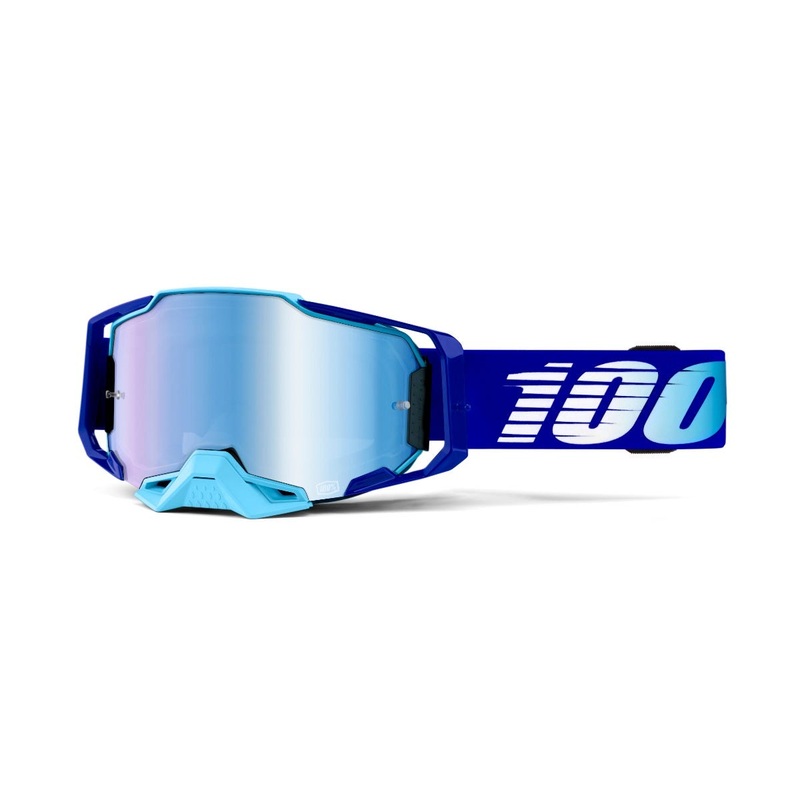 100% Armega Goggles Royal – Blue Mirror Lens