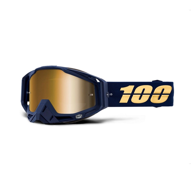 100% Racecraft Goggles Bakken – Mirror True Gold Lens