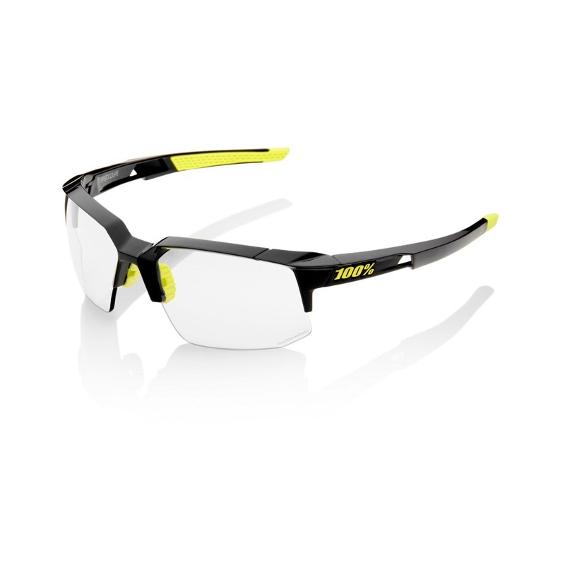 100% Speedcoupe Sunglasses Gloss Black with Photochromic Lens