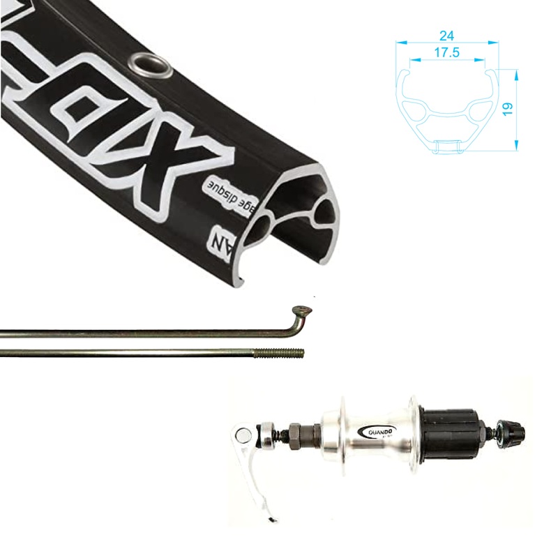 Alex Rim 26″ XD-Lite with Joytech Hub, 8,9,10 Speed Cassette Compatible,Quick Release