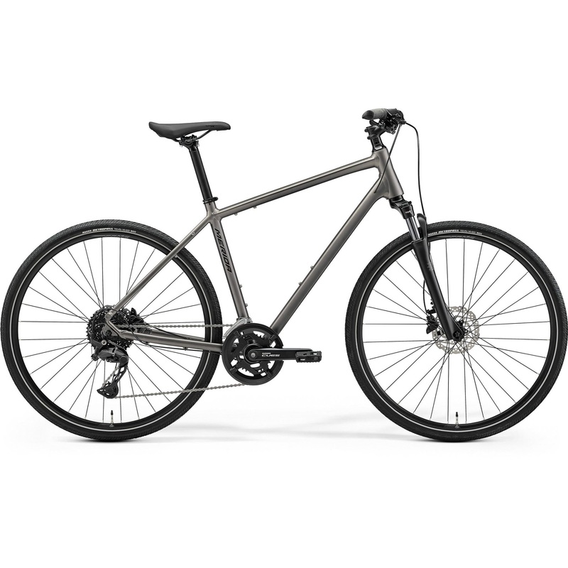 Merida Crossway 300 Hybrid Bike Silk Warm Slate Grey/Black XXS