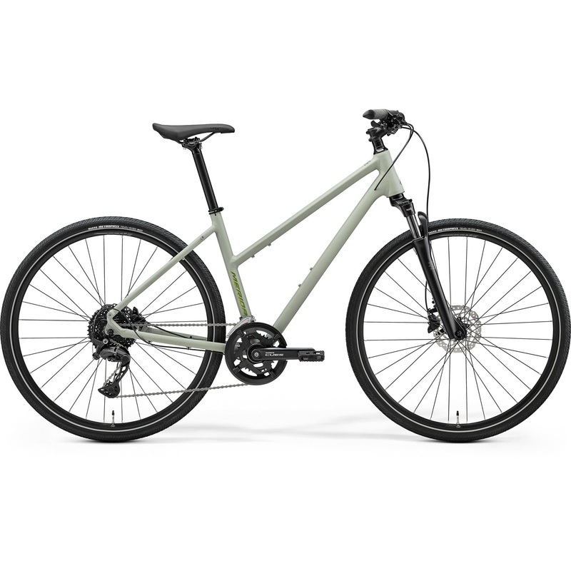 Merida Crossway 300 Womens Specific Hybrid Bike Matte Early Moss Grey/Green WXXS