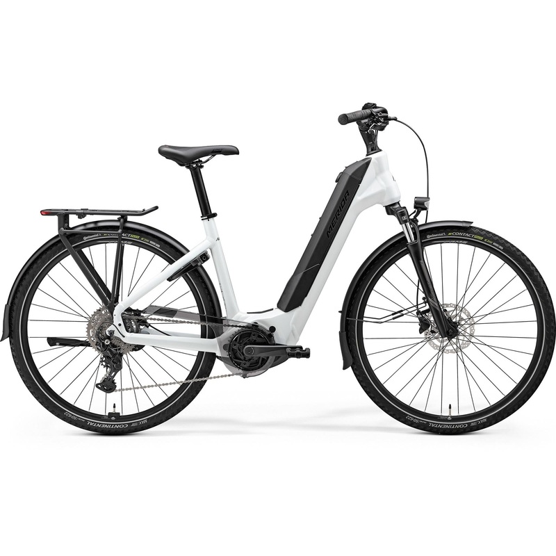 Merida eFloat City 400 EQ Electric Hybrid Bike Pearl White/Gunmetal Grey XS