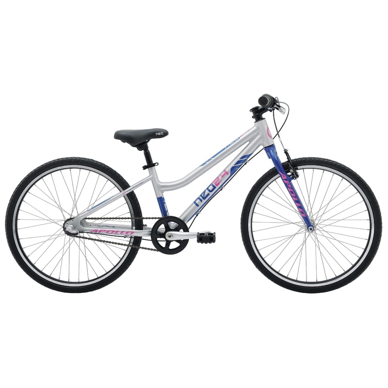 Bike18 NEO 3I Kids 24 Brushed Alloy Navy Blue Pink