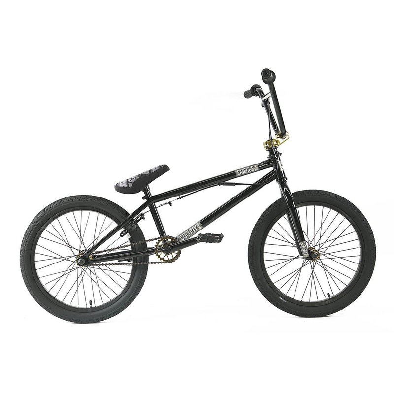 Colony Emerge Freestyle BMX Bike Gloss Black/Gold (2019)