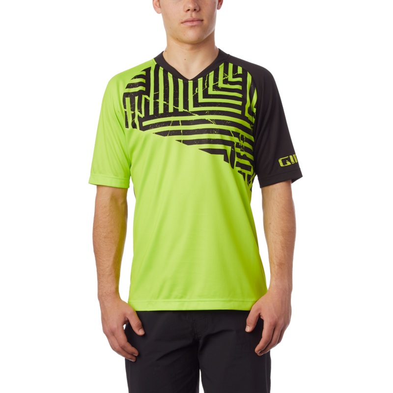 Giro Roust MTB Short Sleeve Jersey Lime Green/Black