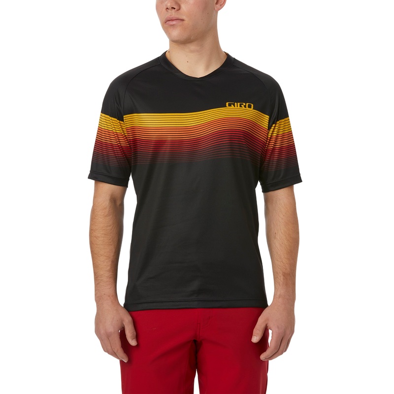 Giro Roust MTB Short Sleeve Jersey Heateave Black/Yellow/Red