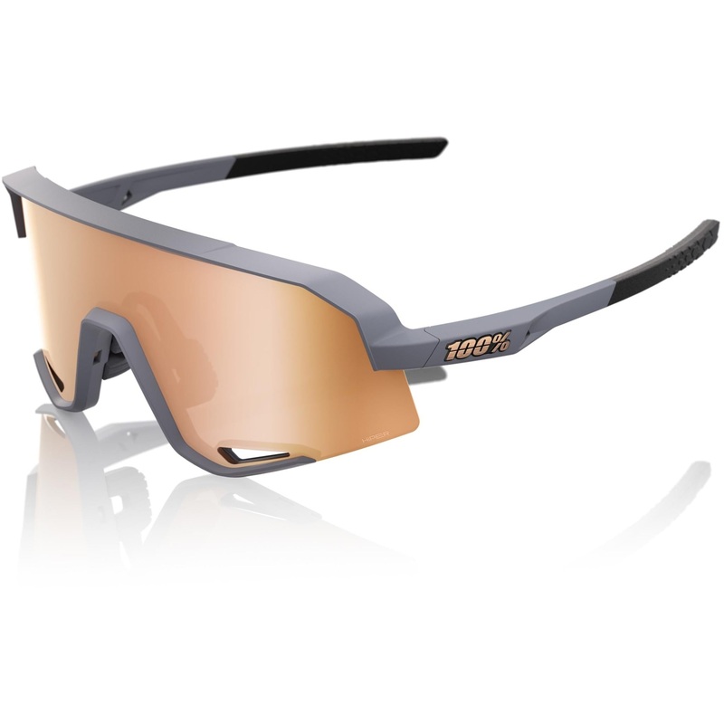 100% Slendale Sunglasses Soft Tact Grey – HiPER Copper Mirror Lens