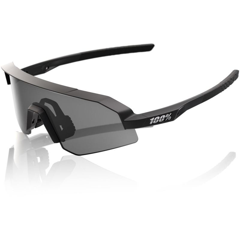 100% Slendale XS Sunglasses Matte Black – Smoke Lens