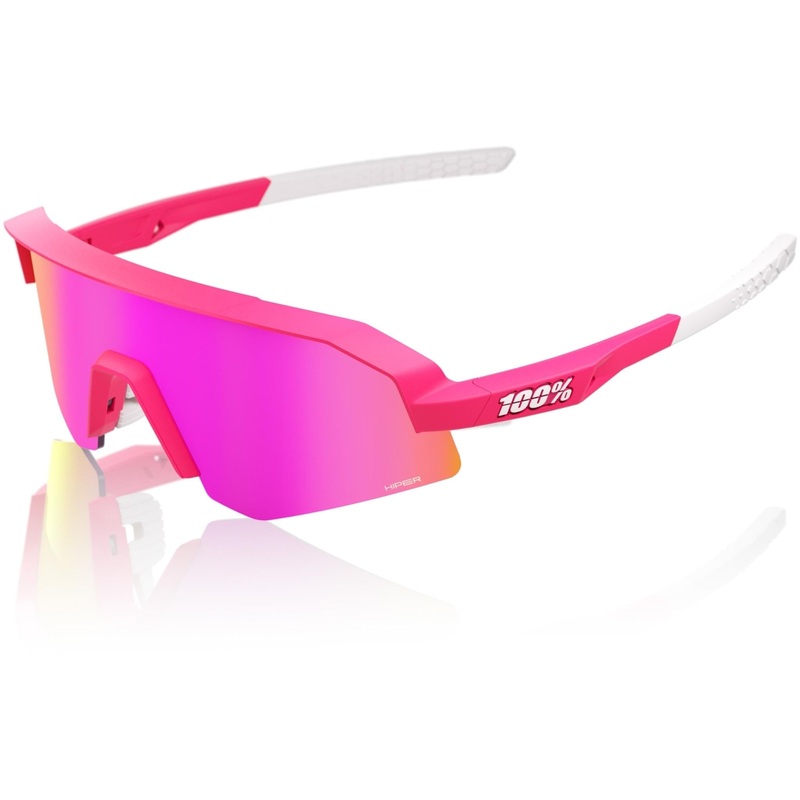 100% Slendale XS Sunglasses Pitaya – HiPER Vital Pink Mirror Lens