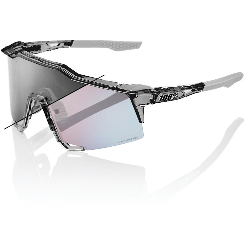 100% Speedcraft Sunglasses Polished Translucent Grey – Rose Gold Photochromatic Lens