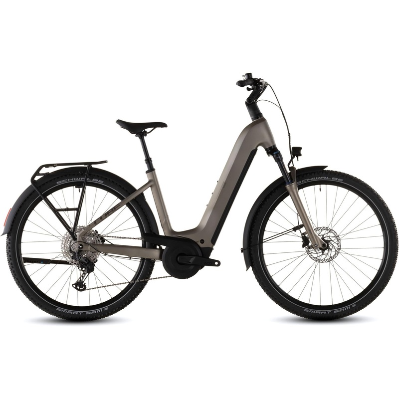 Cube Nuride Hybrid Pro Easy Entry 600 Electric Hybrid Bike Flashstone’n’Chrome XS