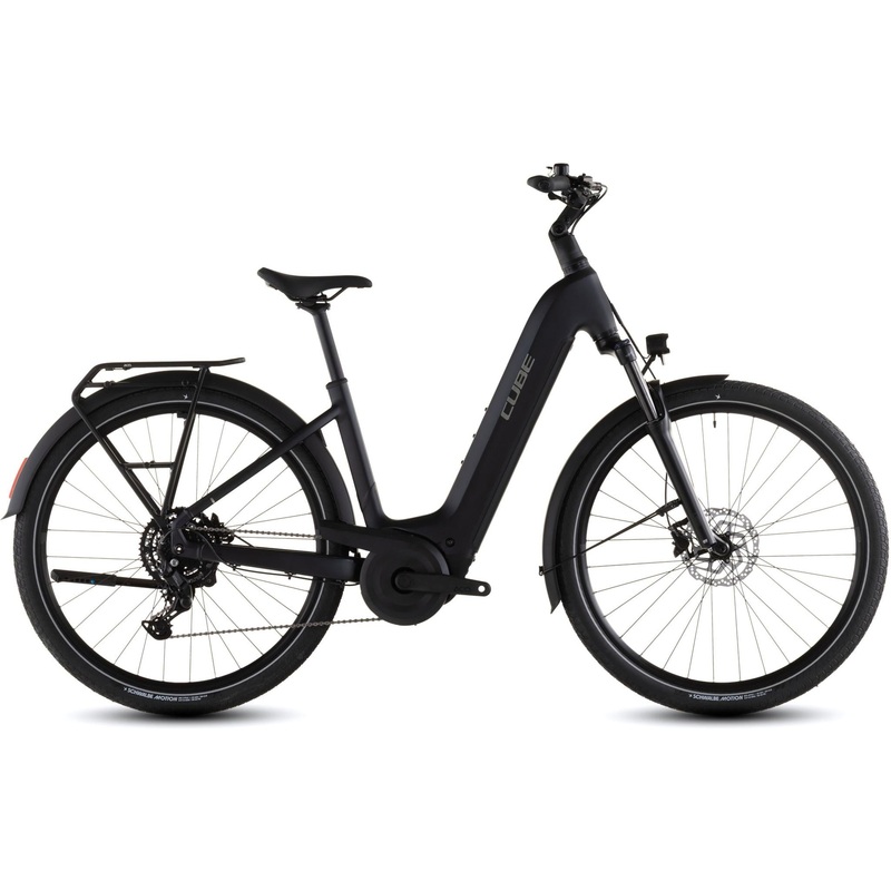 Cube Touring Hybrid ONE Easy Entry 600 Electric Hybrid Bike Coal’n’Chrome XS