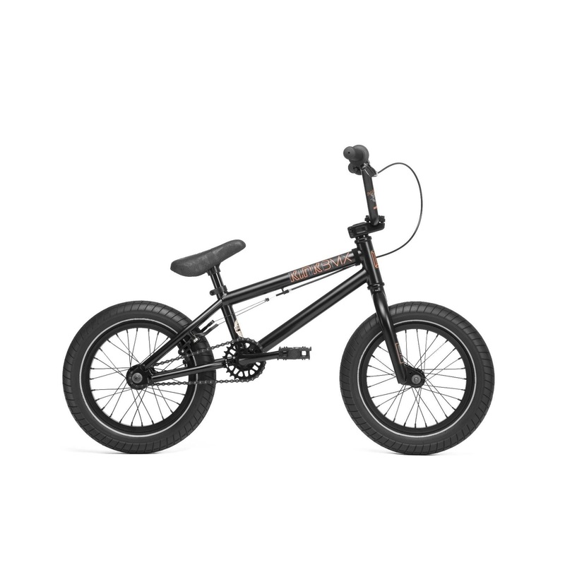 Kink Pump Boys Bike 14″ Matte Guinness Black (2020)