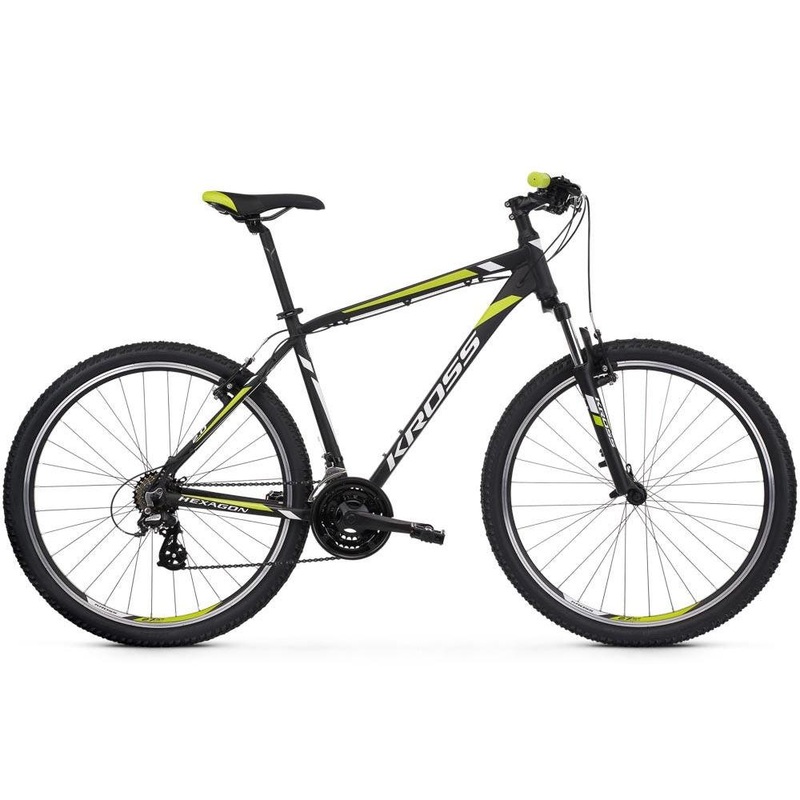 Kross Hexagon 2.0 26 Mountain Bike Black/White/Lime XS (2019)
