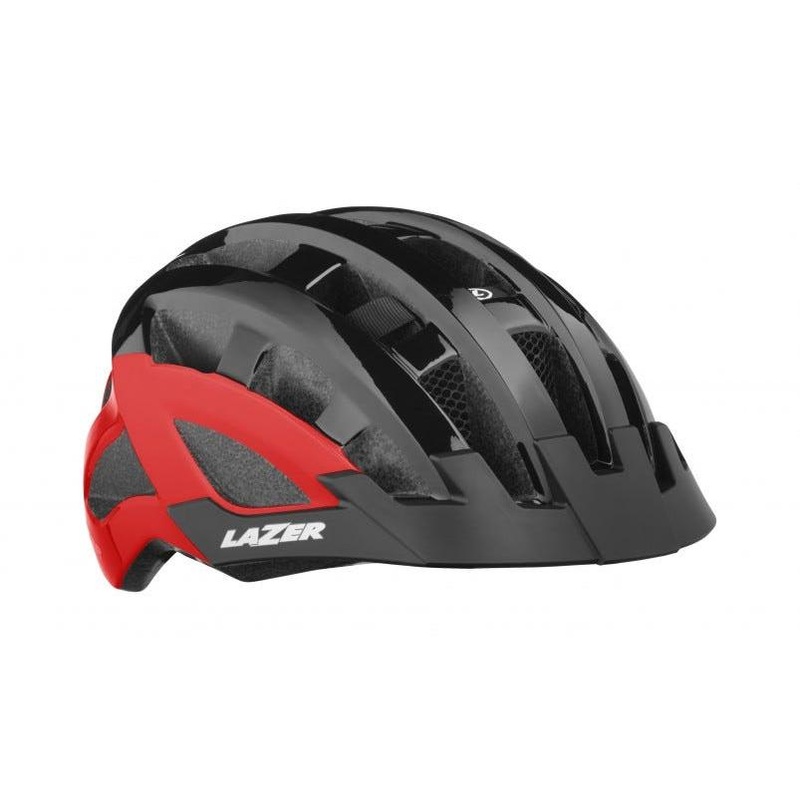 Lazer Compact DLX MIPS Helmet Black Red 54-61cm