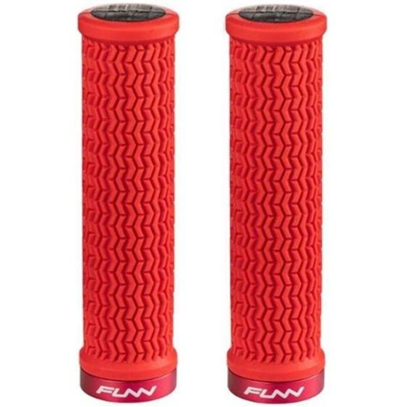 Funn Holeshot One Sided Lock Grips 30.5mm Red