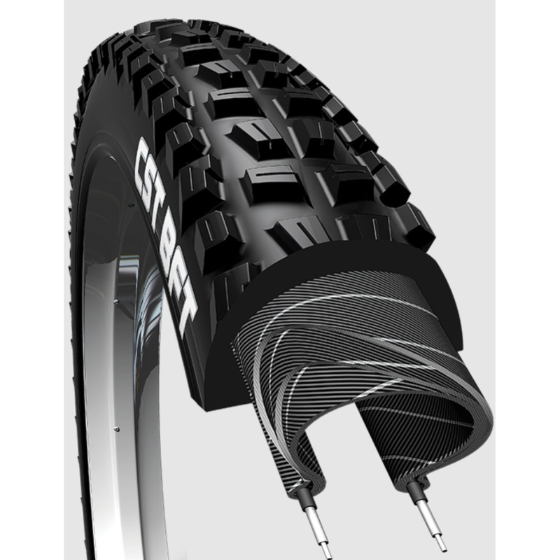 CST BFT Knobby Folding TR MTB Tyre 29 x 2.25” Black