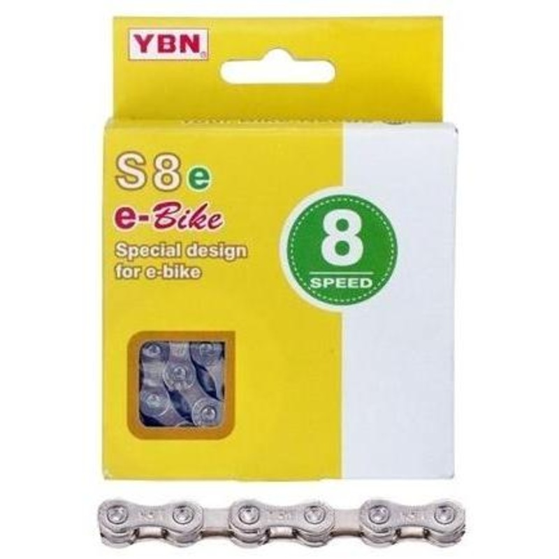 YABAN 8 Speed E-Bike Chain 1/2 x 3/3” 136L