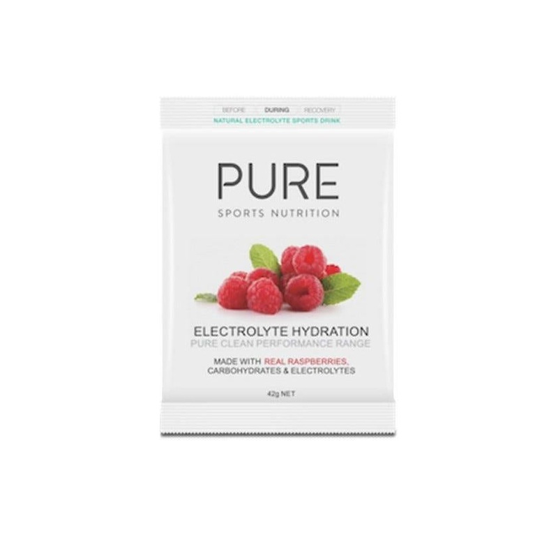 PURE Sports Nutrition Hydration Sachets – Rasberry 42G