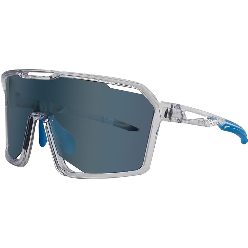 Cykal Decline Sunglasses Crystal Clear – Blue Flash Lens