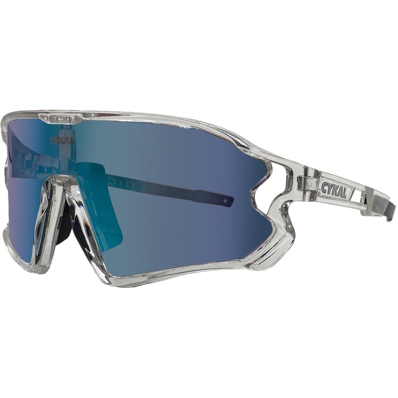 Cykal Enduro Sunglasses Clear – Blue Flash Lens