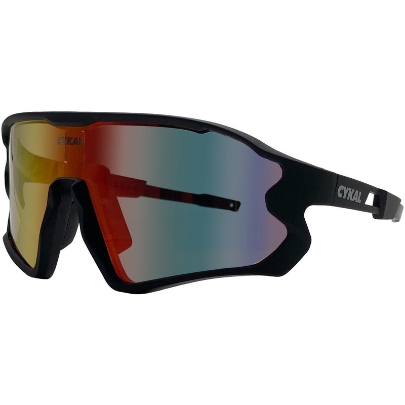 Cykal Enduro Sunglasses Matte Black – Red Flash Lens