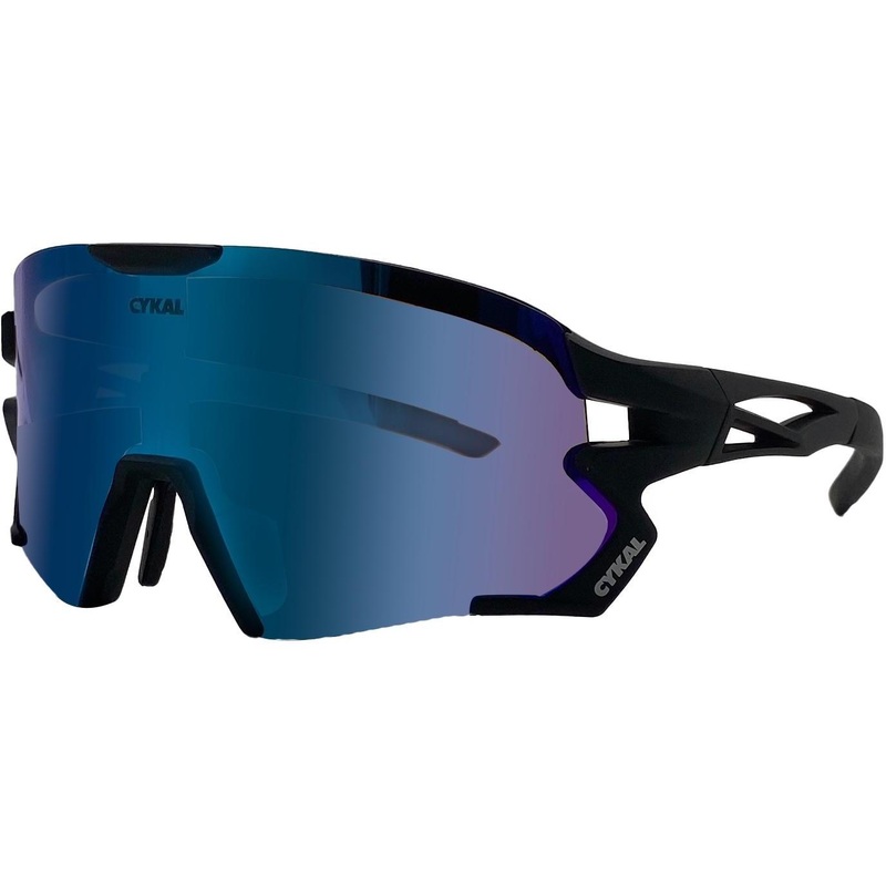 Cykal Hammer Sunglasses Matte Black – Blue Flash Lens