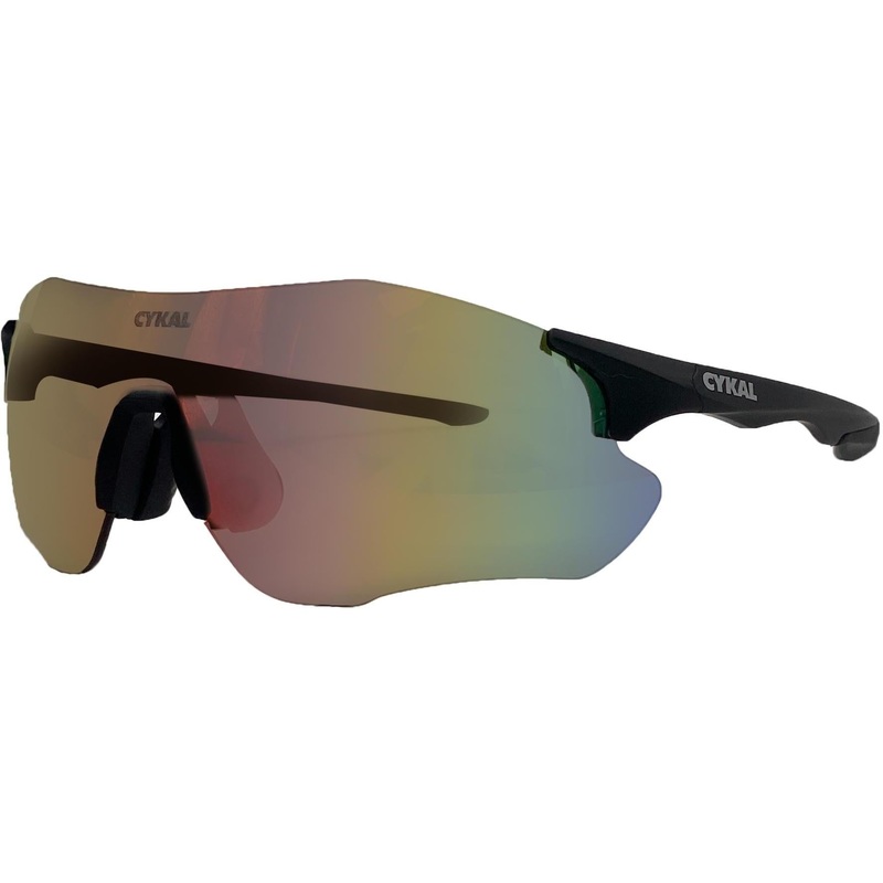 Cykal Hero Sunglasses Matte Black – Red Flash Lens