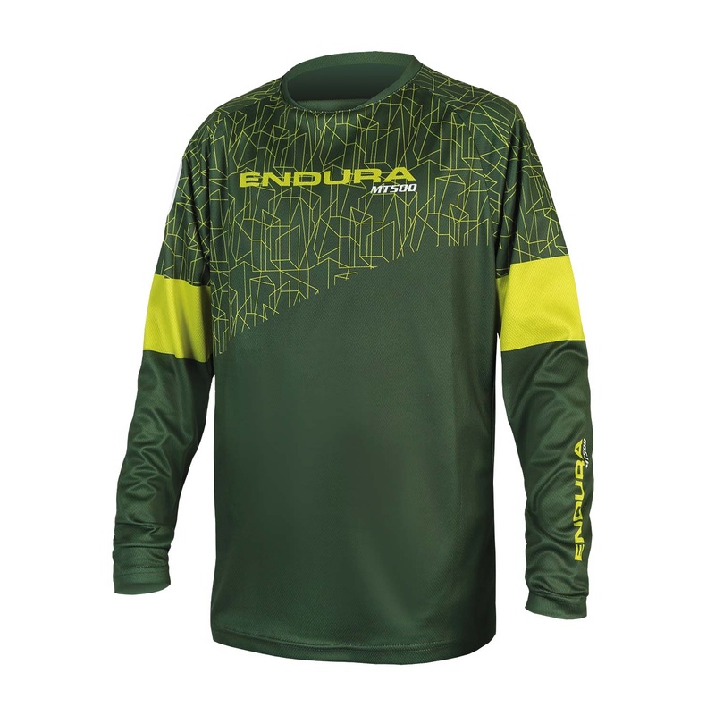 Endura MT500JR Kids Jersey Forest Green Large