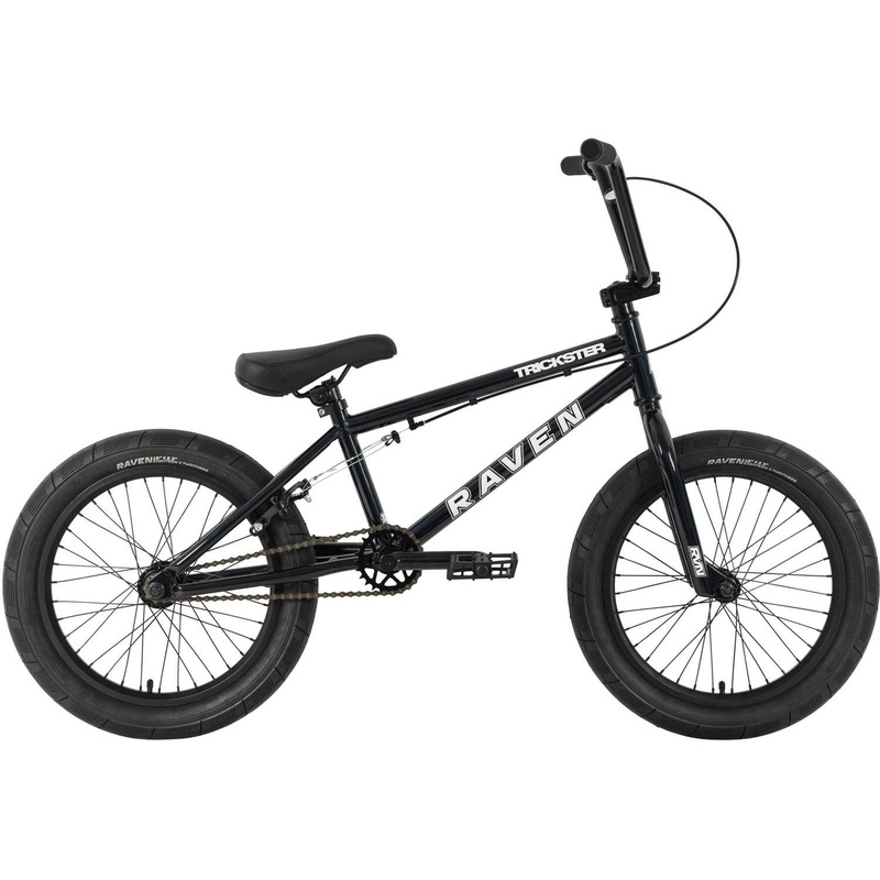 Raven Trickster 18” BMX Bike Gloss Black
