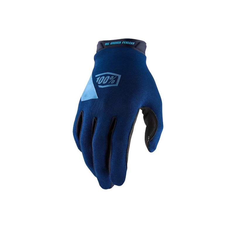 100% Ridecamp Full Finger Gloves Navy SM