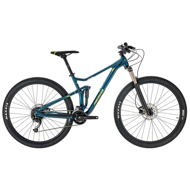 Merida One-Twenty RC 300 Dual Suspension Mountain Bike Teal-Blue/Lime SM
