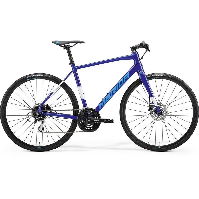 Merida Speeder 100 Flat Bar Road Bike Dark Blue/White XS