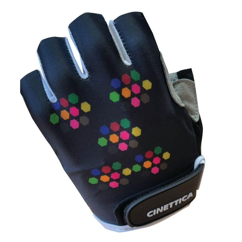 Cinettica Munch Youth Short Finger Gloves Coloured Hex Blue SM